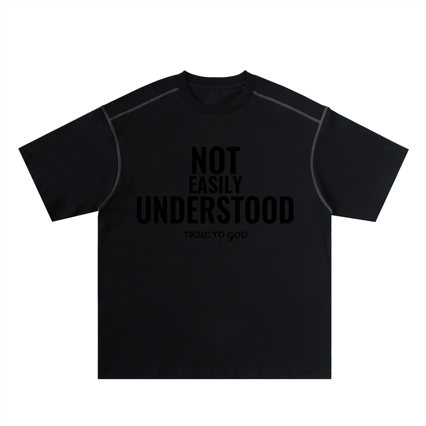 Not Easily Understood Oversized Stitch Tee