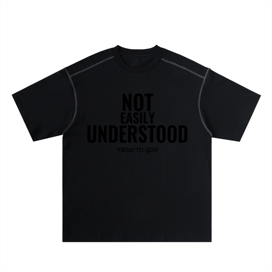 Not Easily Understood Oversized Stitch Tee