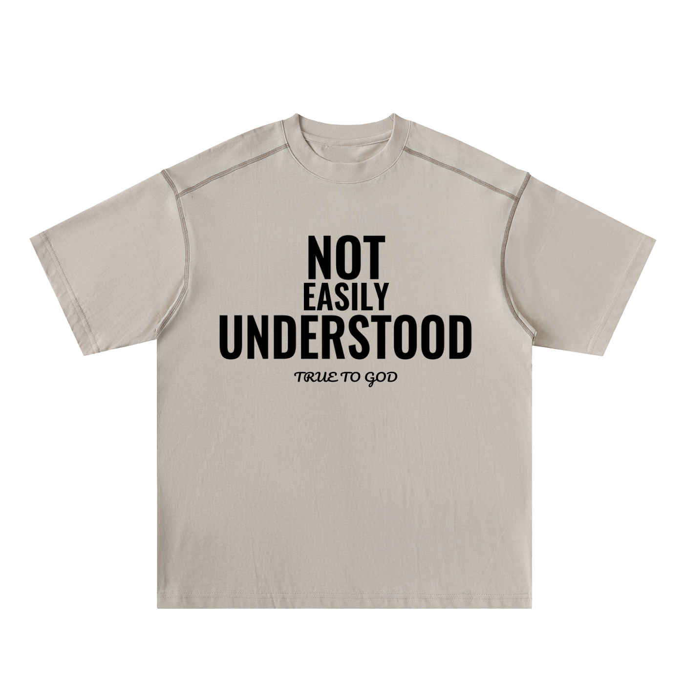 Not Easily Understood Oversized Stitch Tee